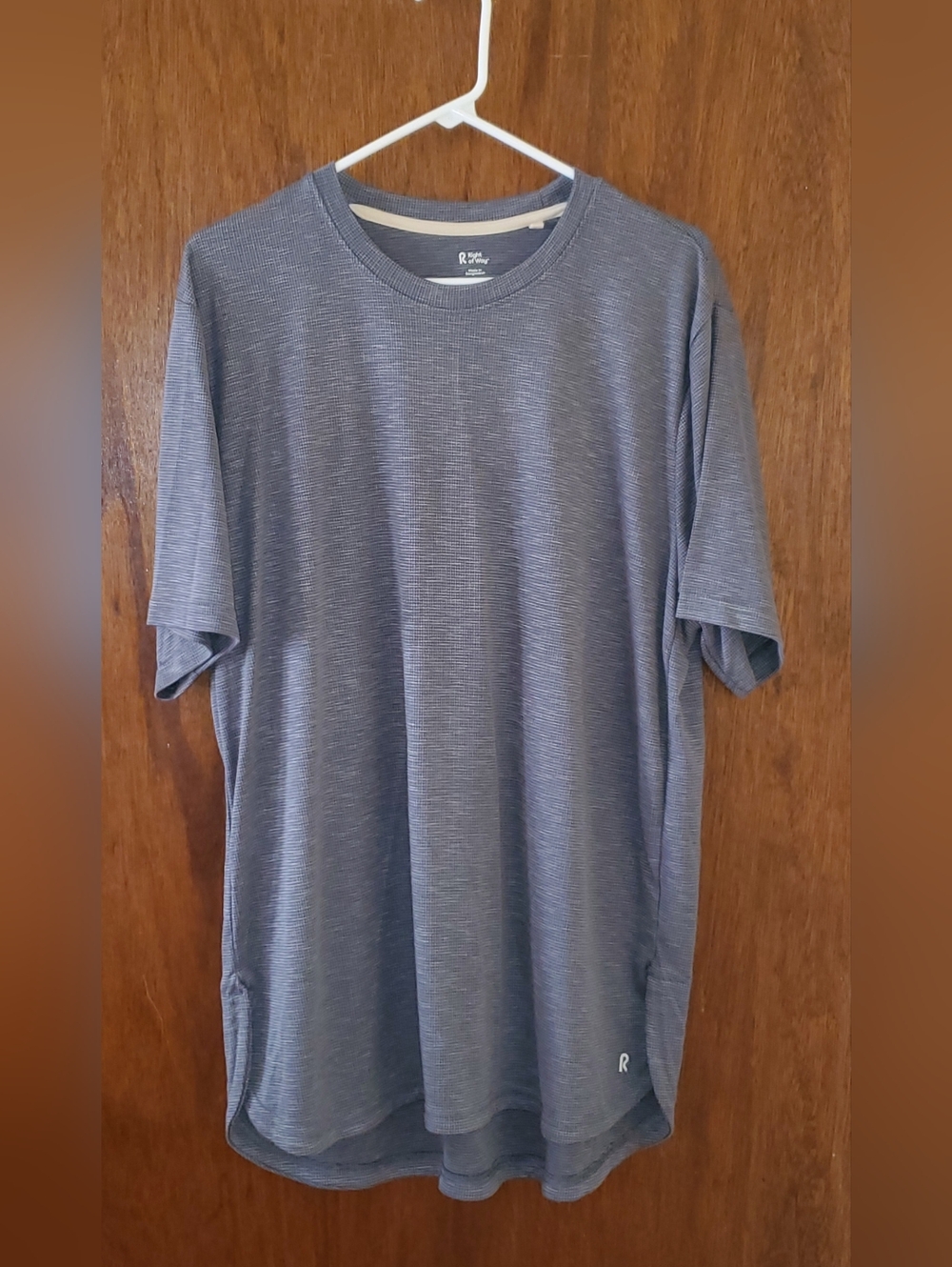 Right Of Way Gray Performance T Shirt Sz Xl EUC